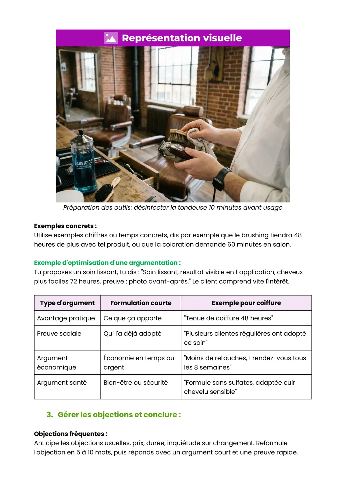 Example Fiche de Révision BP Coiffure